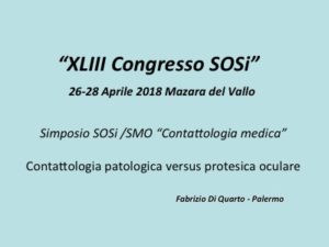 Contattologia patologica versus protesica oculare